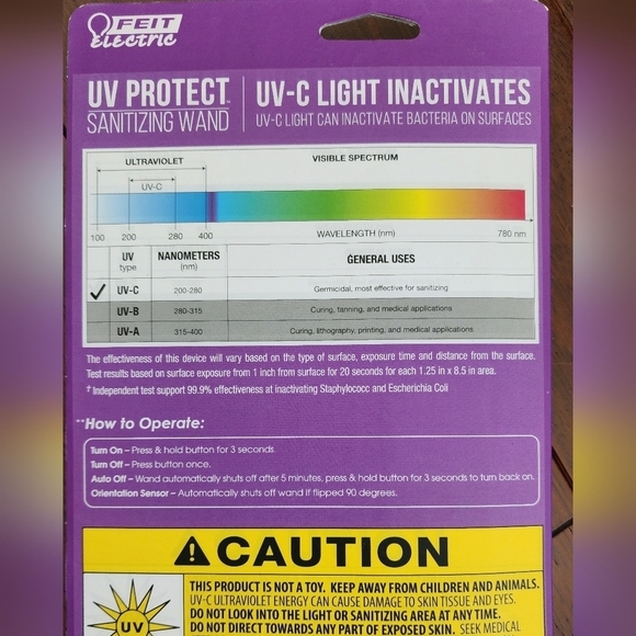 Feit Electric UV Protect Sanitizing Wand 6 Watts - Picture 4 of 4